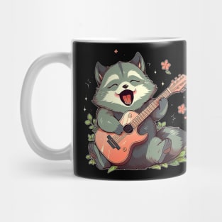 raccoon guitar Mug